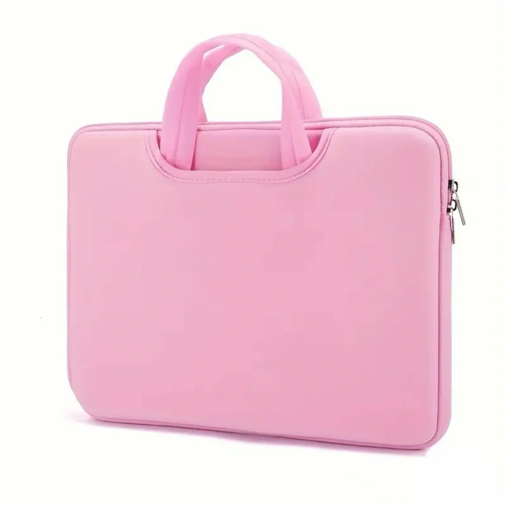 Pink Laptop Sleeve Carry Case with Handles NWOT